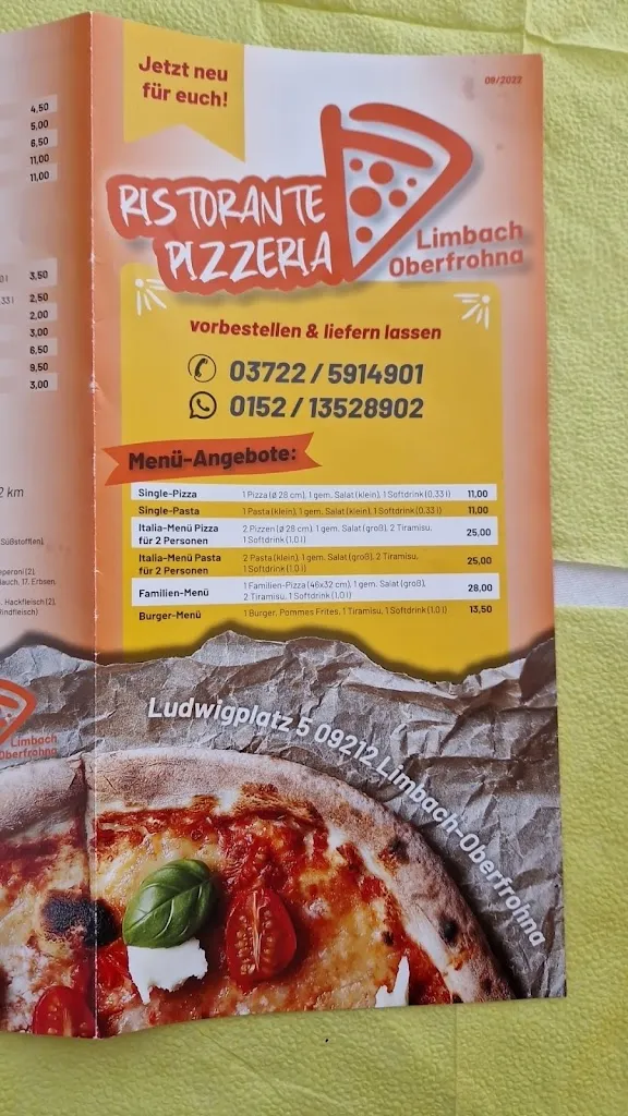 Menu_Ristorante Pizzeria Limbach_Limbach-Oberfrohna_image_1