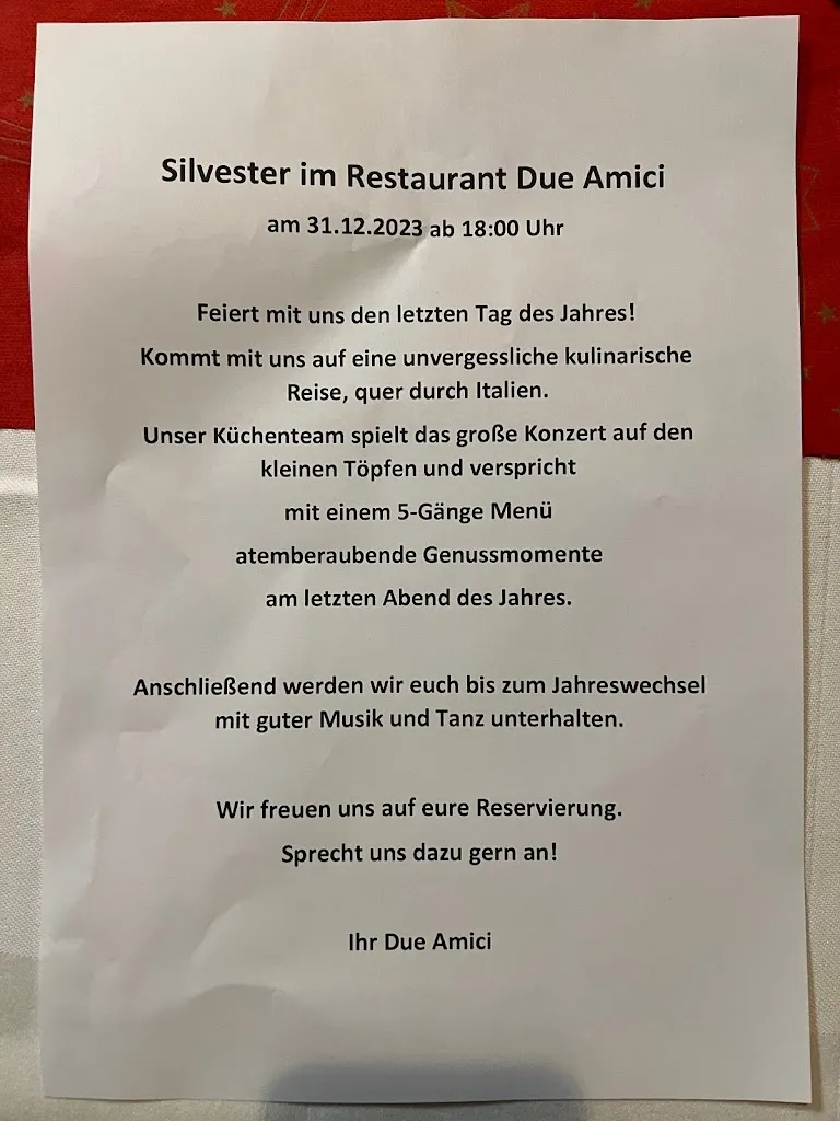 Menu_Restaurant Due Amici_Meißen_immagine_1