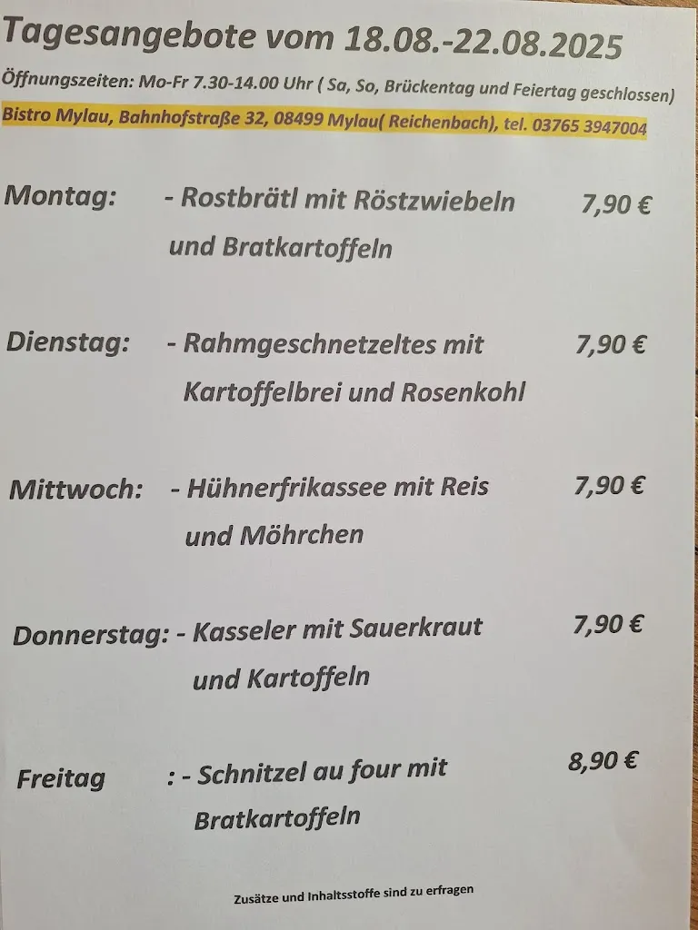 Menu_Bistro Mylau_Vogtland_image_2