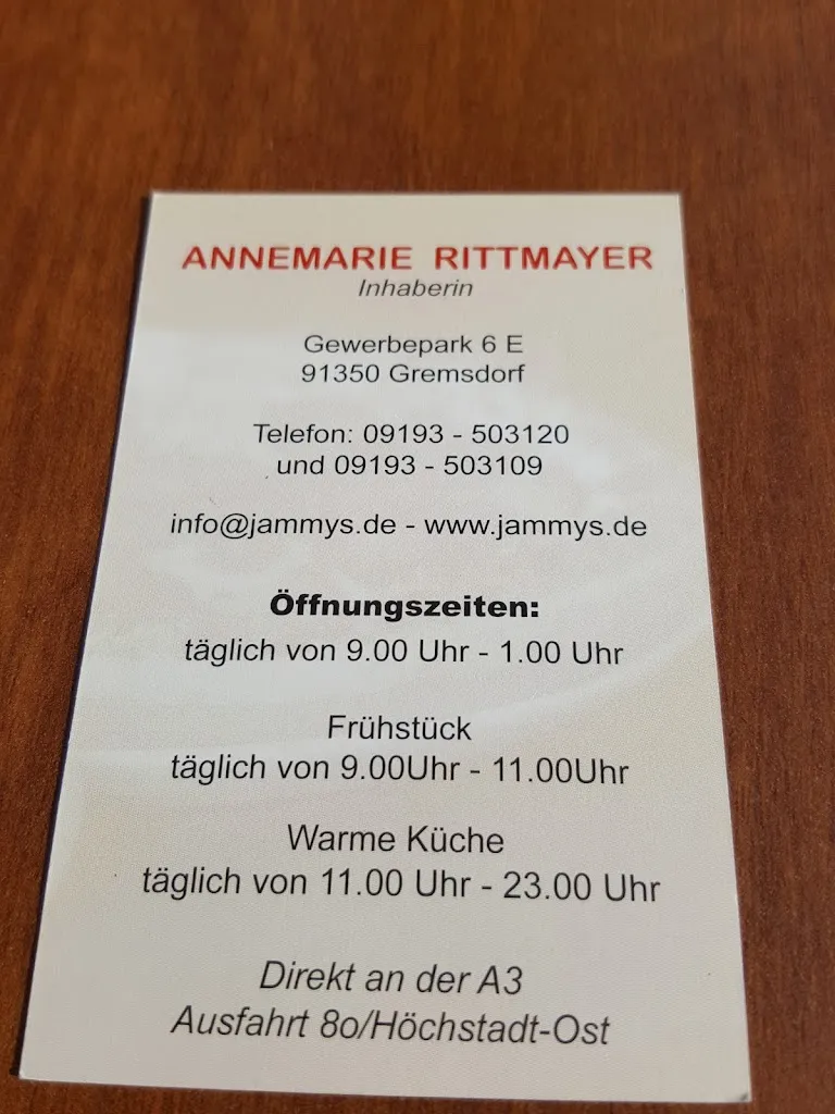 Menu_Jammy's Restaurant & Café_Gremsdorf_image_4