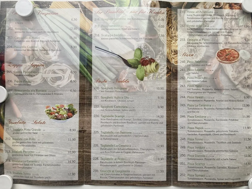 Menu_Ristorante La Ceramica - Töpferschänke_Neukirch/Lausitz_image_1