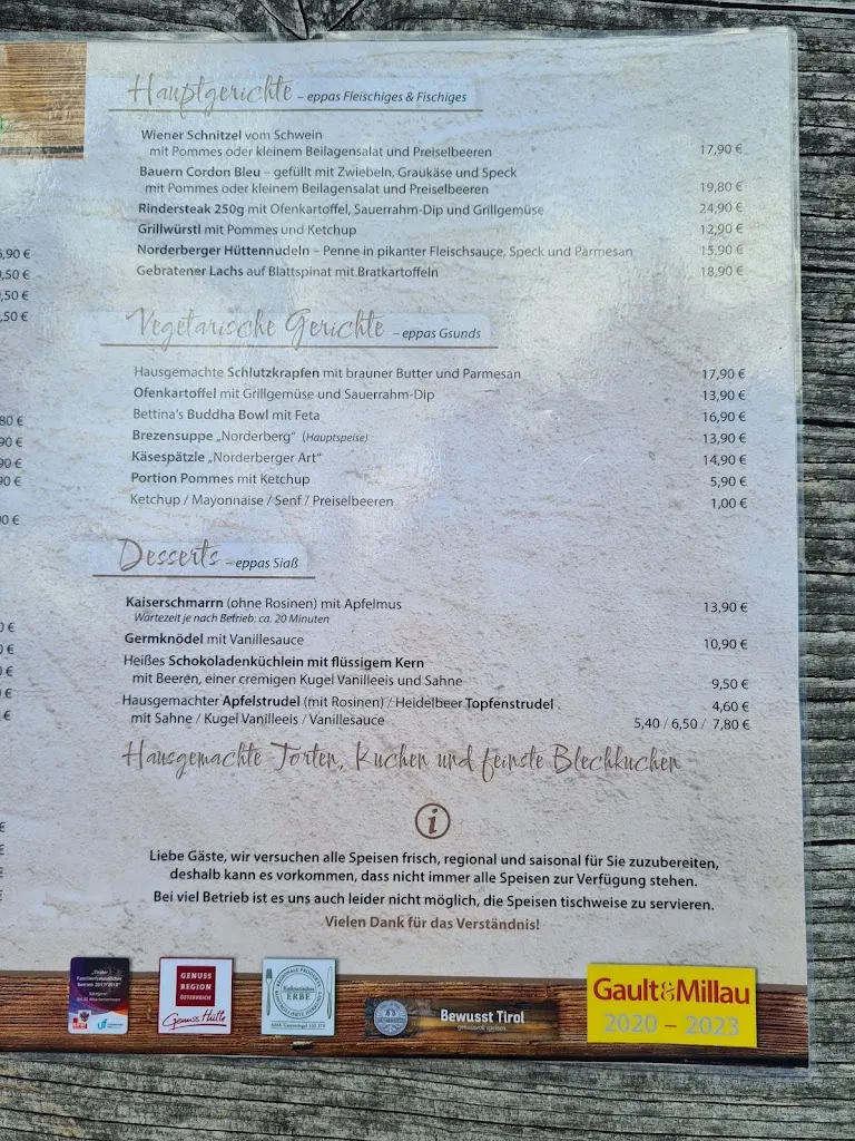 Menu_Norderbergalm Niederau_Austria_image_2