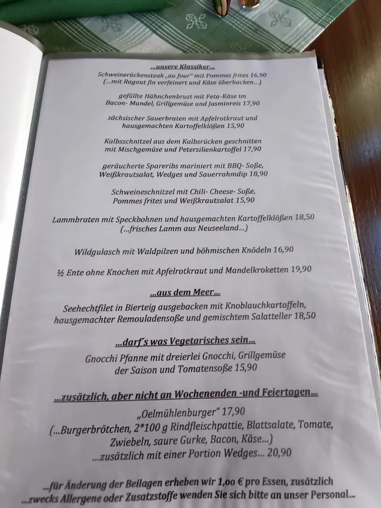 Menu_Pension Oelmühle in Oberschöna_Oberschöna_immagine_1