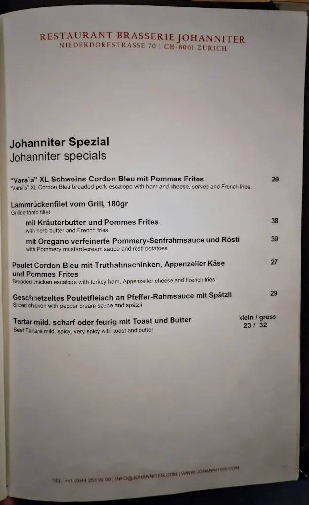 Menu_Restaurant Brasserie Johanniter_Zürich_image_2