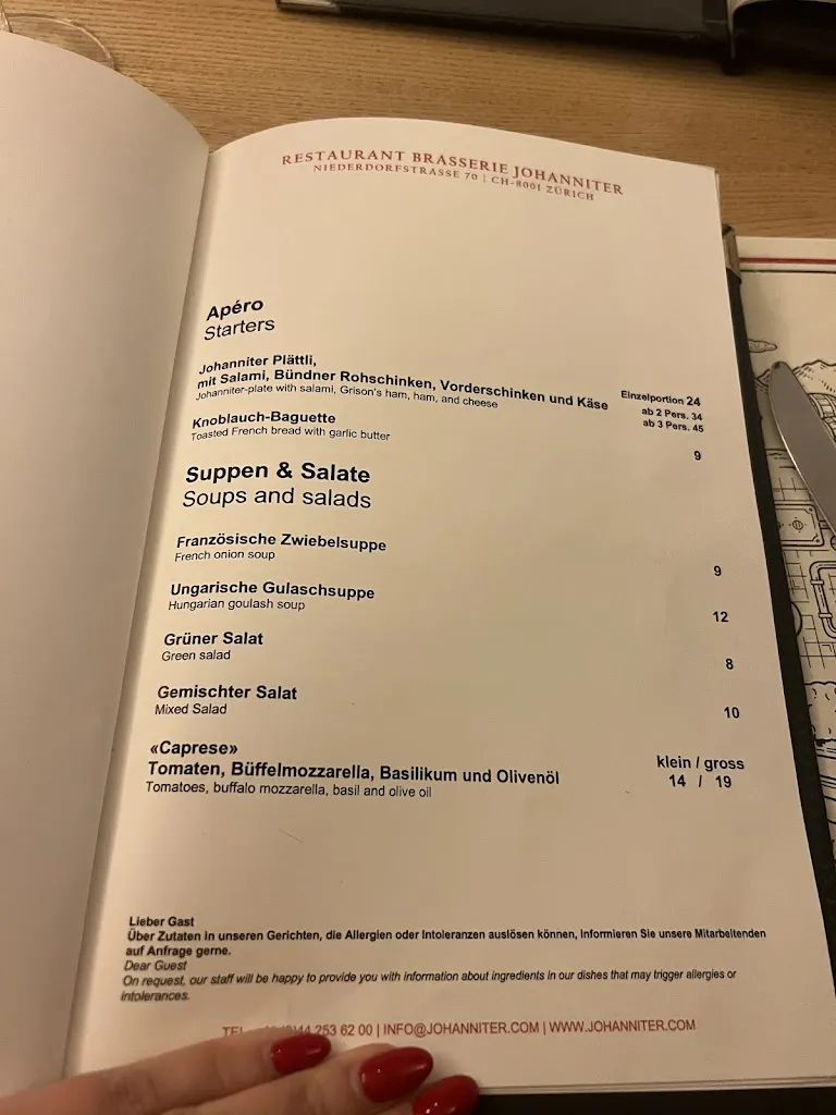 Menu_Restaurant Brasserie Johanniter_Zürich_image_4