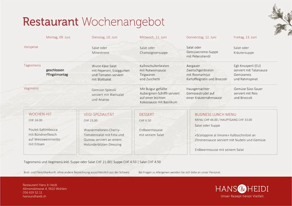 Menu_Cucina Niederdorf_Zürich_image_1