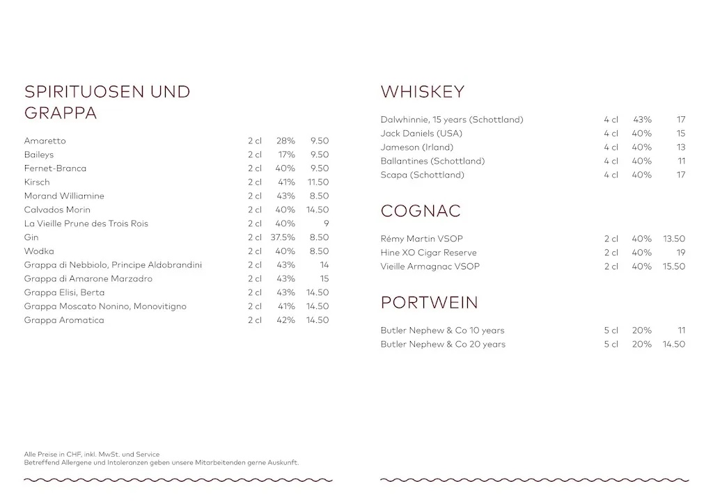 Menu_Cucina Niederdorf_Zürich_image_3