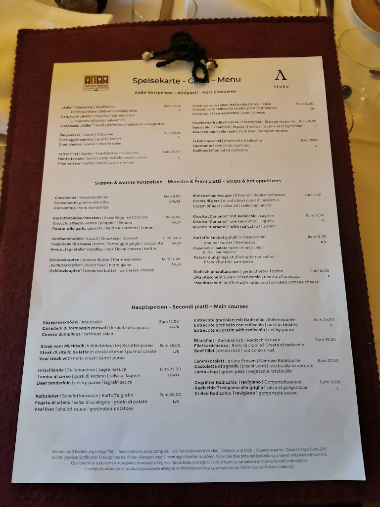 Menu_Restaurant Adler Stube_Italy_image_2