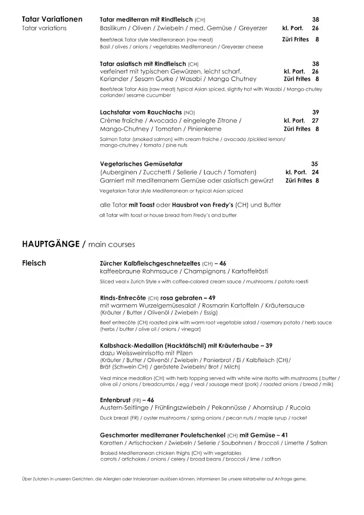 Menu_Restaurant zum Grünen Glas_Zürich_image_3