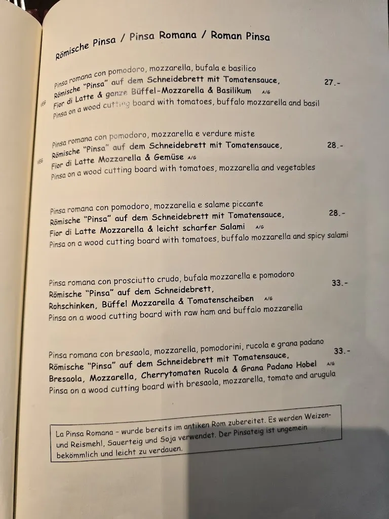 Menu_La Pasta_Zürich_image_1