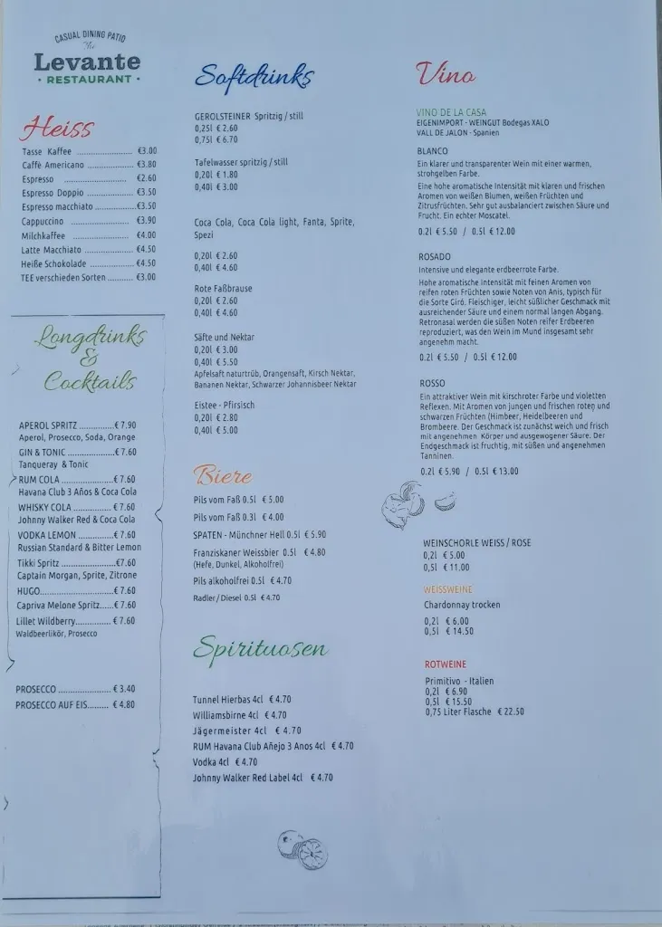 Menu_Restaurant Levante_Rackwitz_image_1