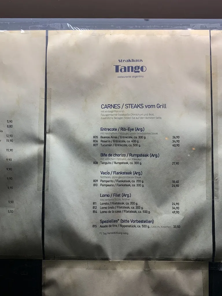 Menu_Steakhouse tango in the rathskeller_Asperg_immagine_3