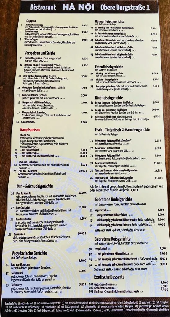 Menu_Hà Nội Bistrorant_Pirna_image_1