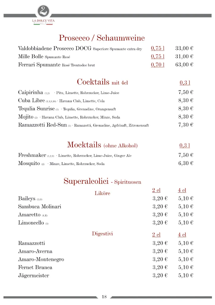 Menu_Ristorante & Pizzeria La Dolce Vita Pirna_Pirna_image_1