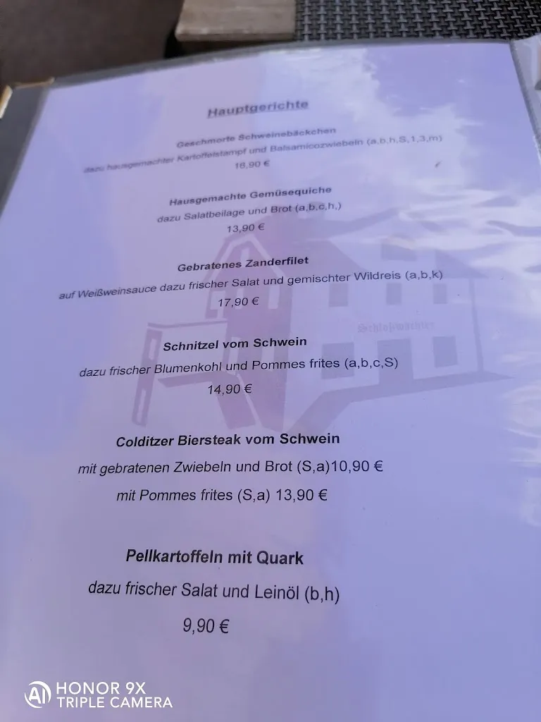 Menu_Schlosswächter - Gasthaus Colditz_Colditz_image_1