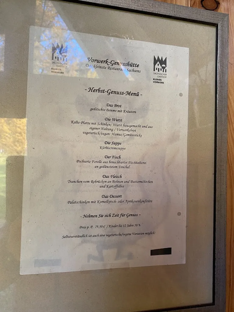 Menu_Altsächsischer Gasthof Kleines Vorwerk_Sayda_image_1