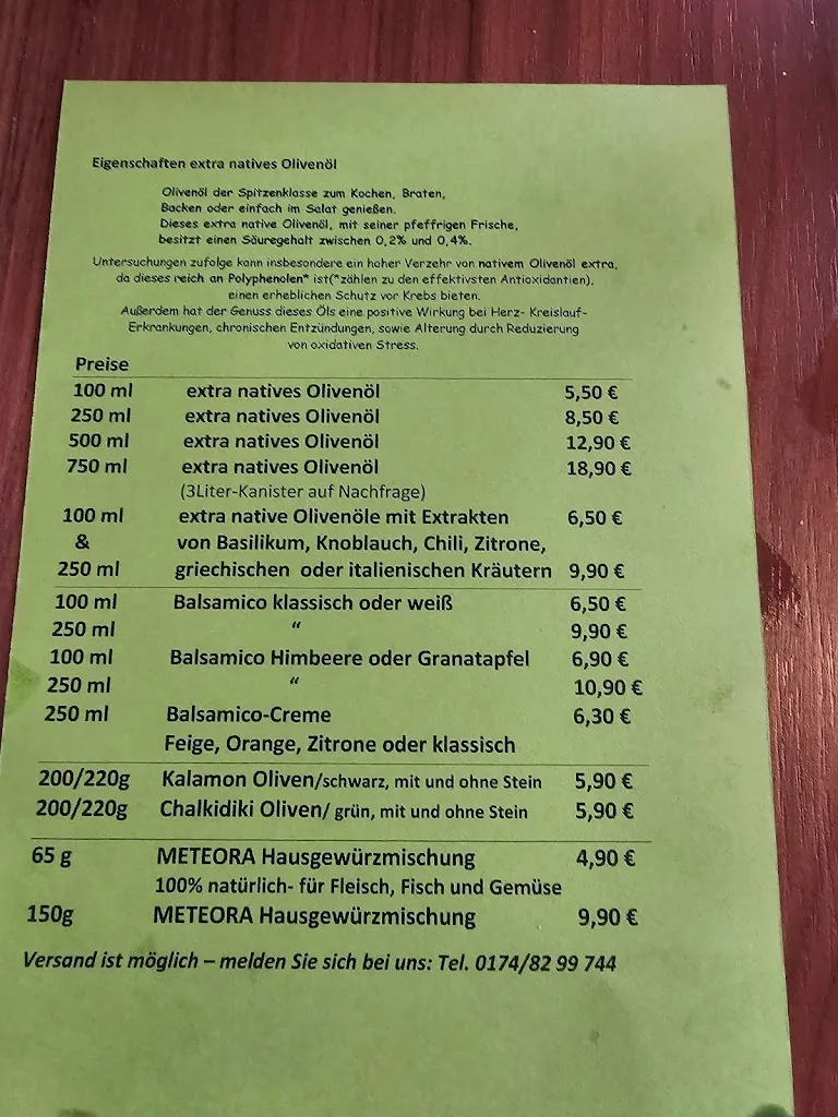 Menu_Meteora Radebeul_Radebeul_immagine_1