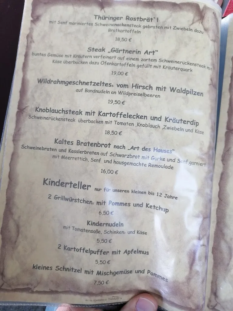 Menü_Gaststätte „Zum Römer“_Radebeul_Bild_1