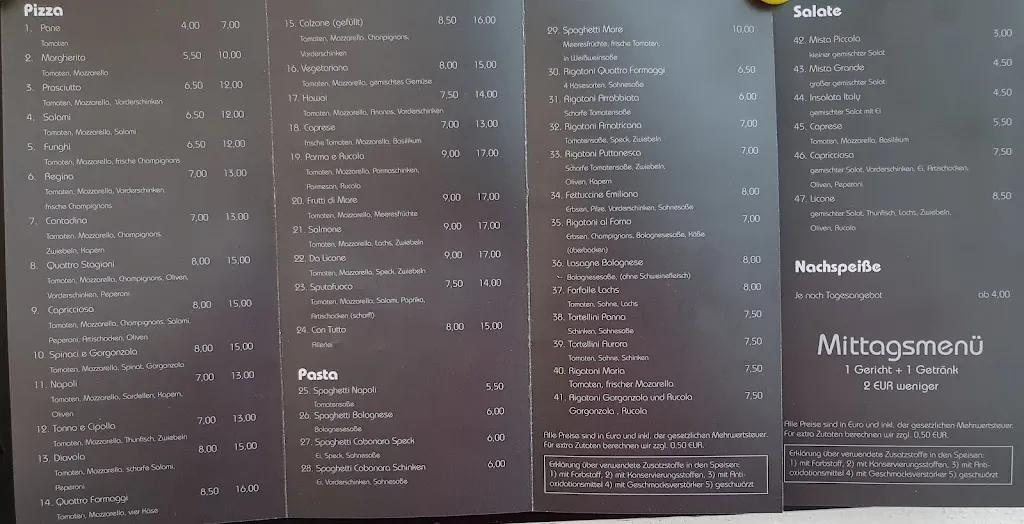 Menü_Pizza & Pasta Licone Großkarolinenfeld_Großkarolinenfeld_Bild_4