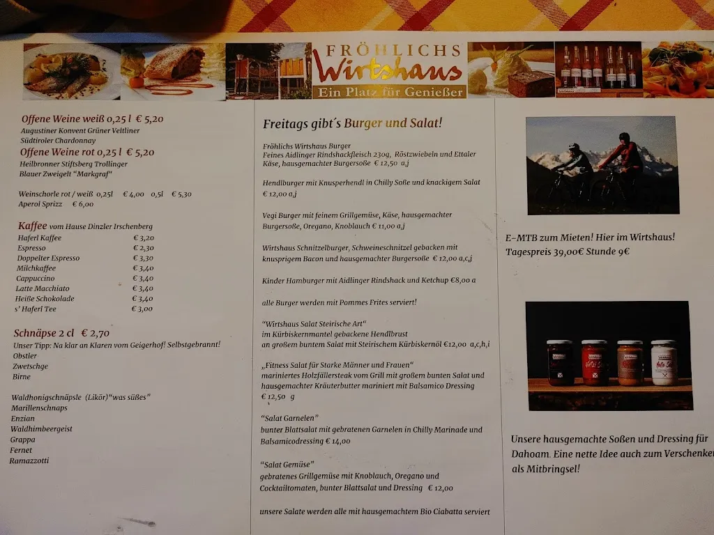 Menu_Fröhlichs Wirtshaus_Großweil_image_2