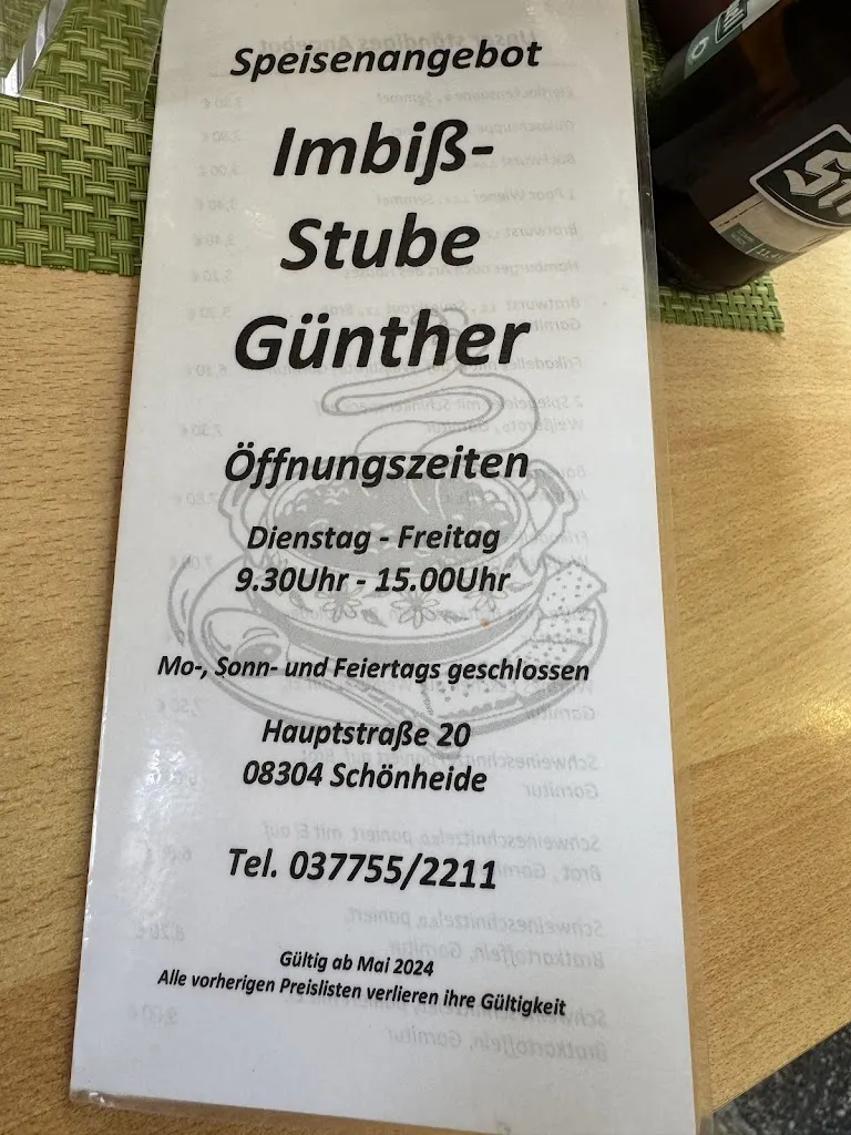 Menu_Günthers Imbißstube_Schönheide_image_1