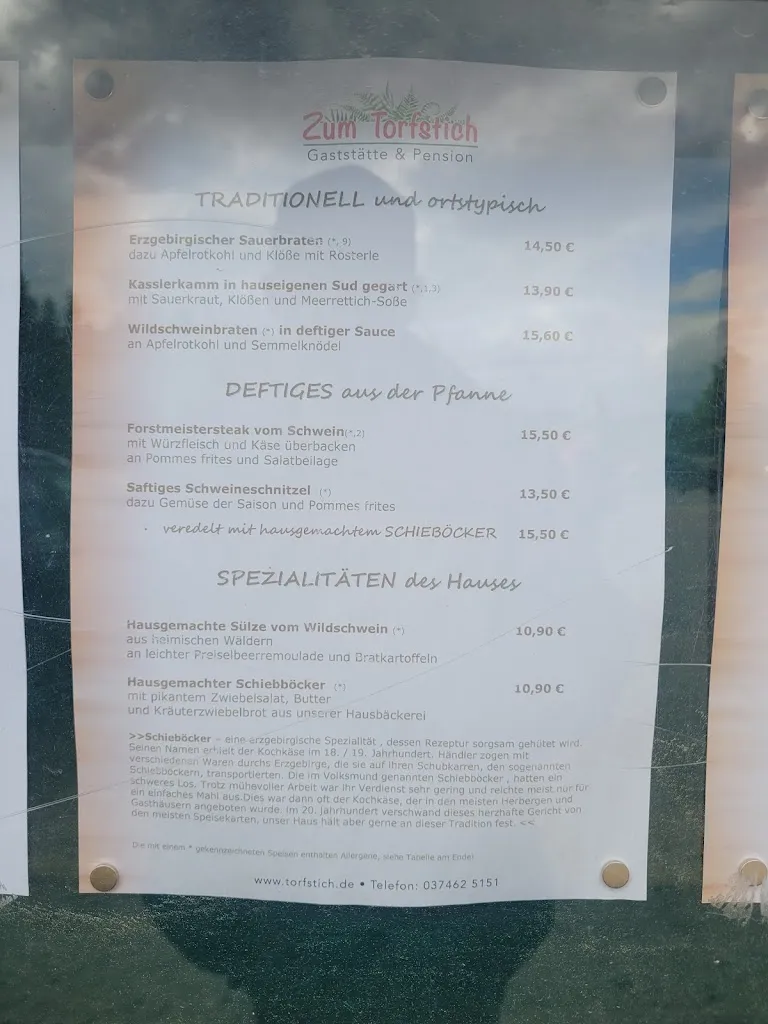 Menu_Gaststätte und Pension 