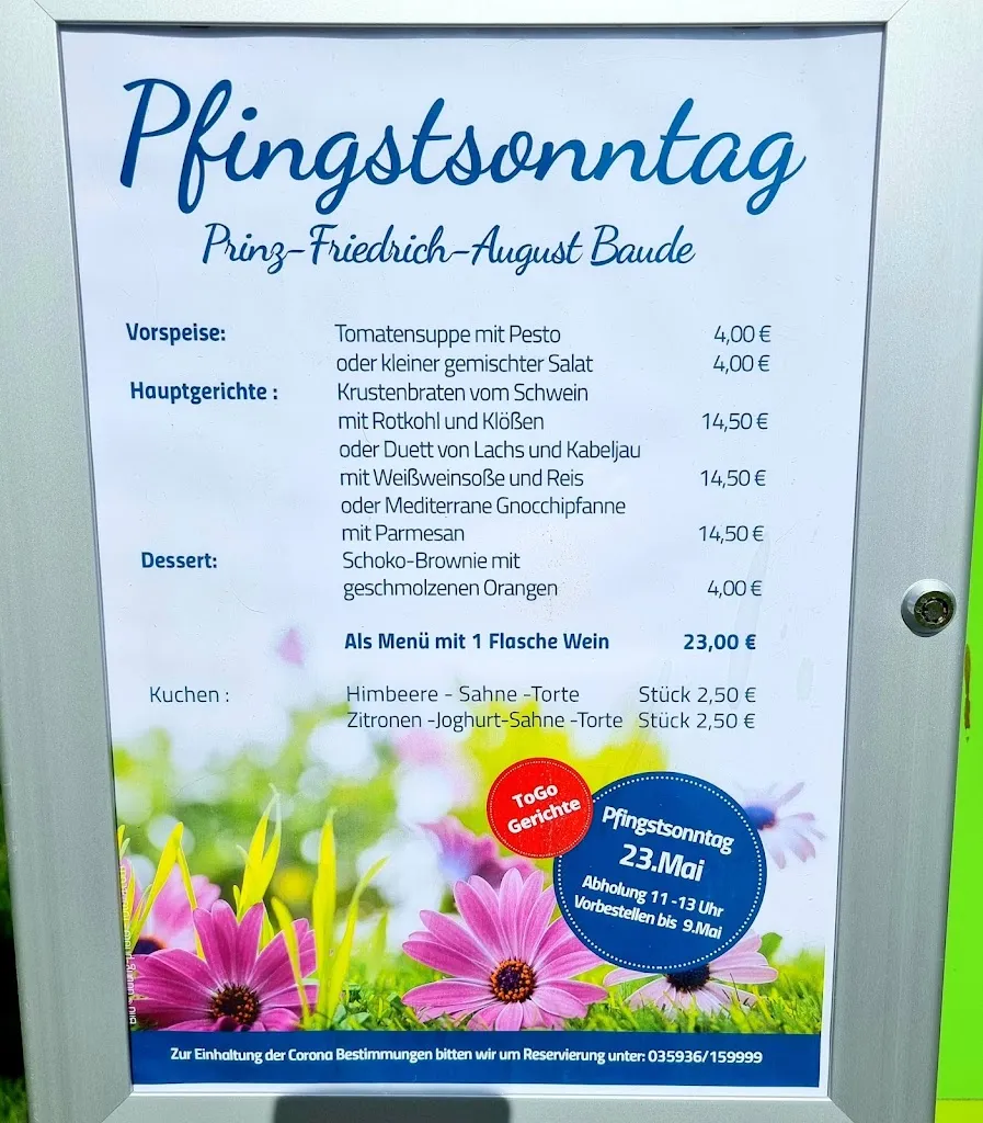 Menu_Prinz-Friedrich-August Baude , Pension, Gaststätte , Hochzeiten_Spree_image_1