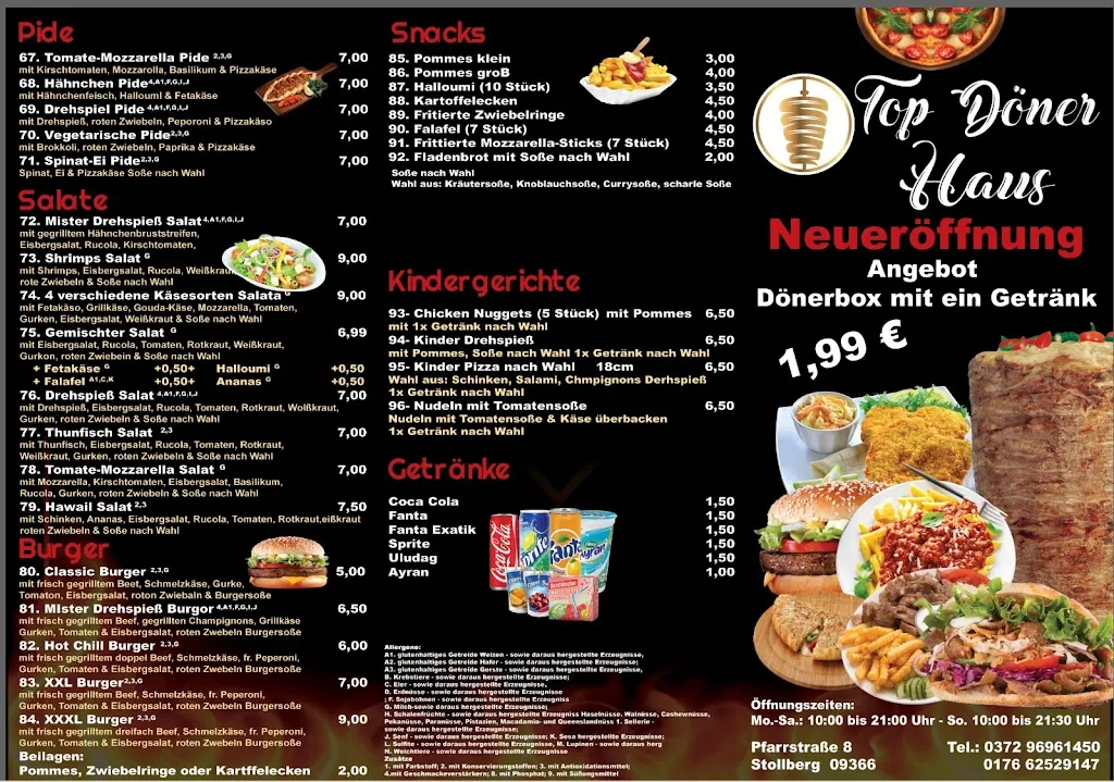 Menu_Top Döner Haus_Stollberg/Erzgeb._immagine_2