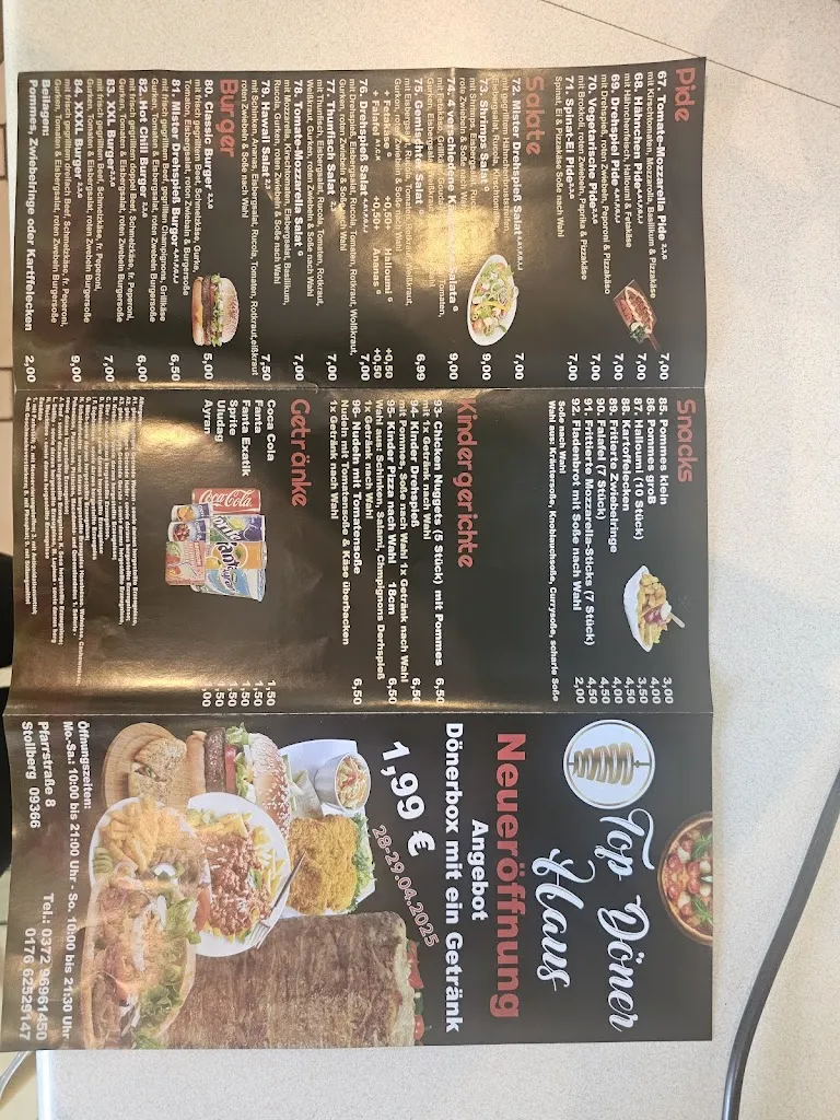 Menu_Top Döner Haus_Stollberg/Erzgeb._immagine_4