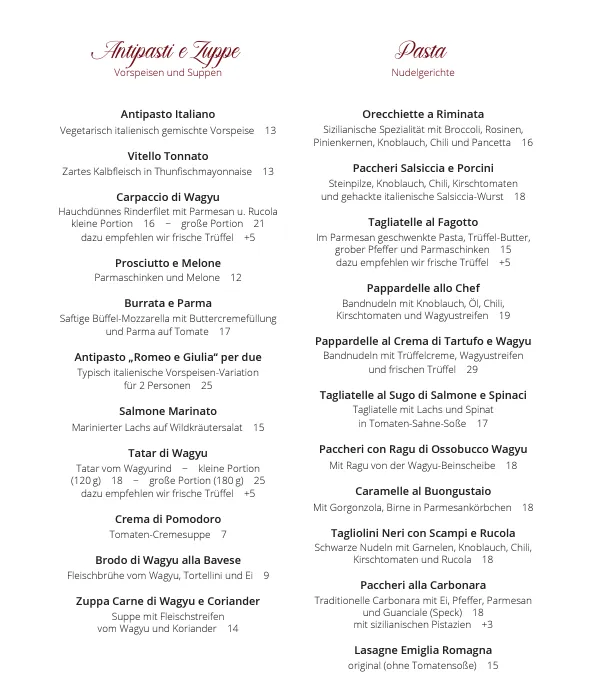 Menu_Ratskeller Taucha Romeo e Giulia_Taucha_image_2