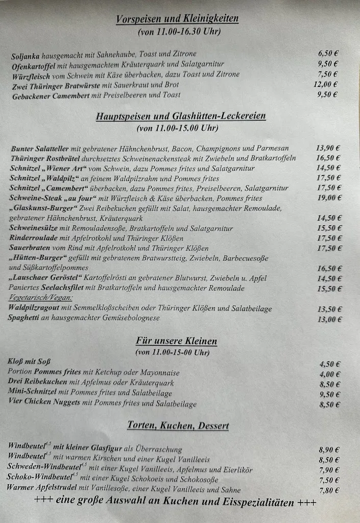 Menu_Restaurant und Cafe Glaszentrum_Lauscha_image_1