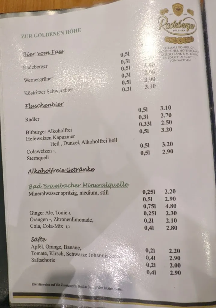 Menu_Gaststätte und Pension Zur Goldenen Höhe_Treuen_image_2