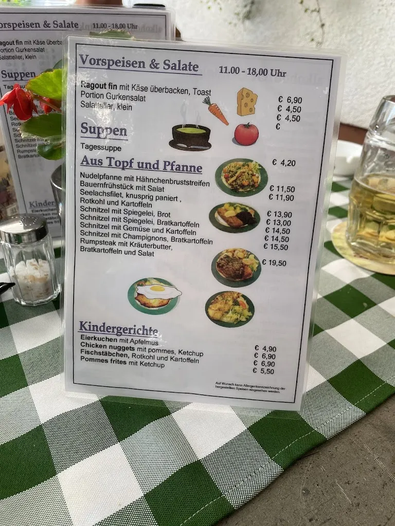 Menu_Gaststätte und Pension 