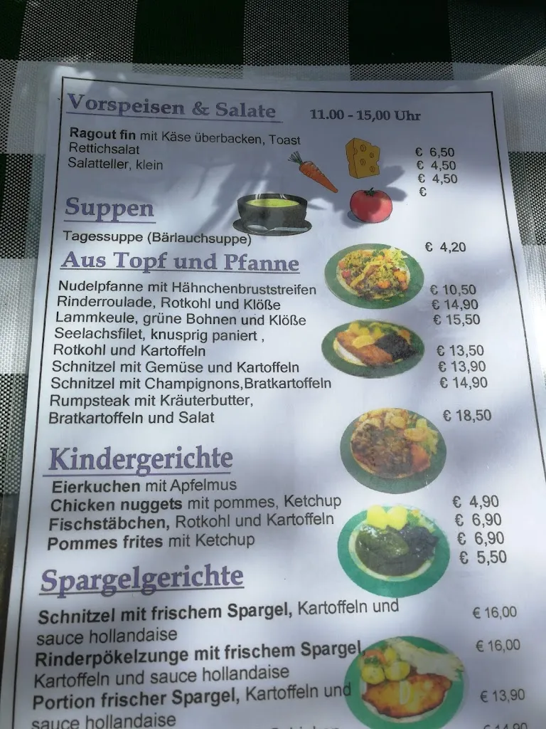Menu_Gaststätte und Pension 