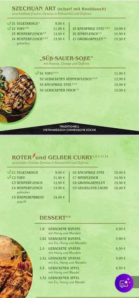 Menu_Hanna Gaststätte 