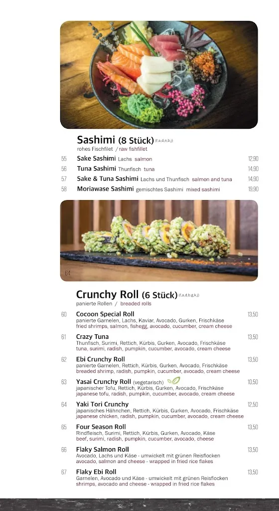 Menu_Cocoon Restaurant Weißenburg_Bayern_image_2