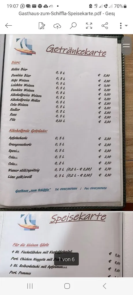 Menu_Zum Schiffla Gasthaus_Bayern_image_1
