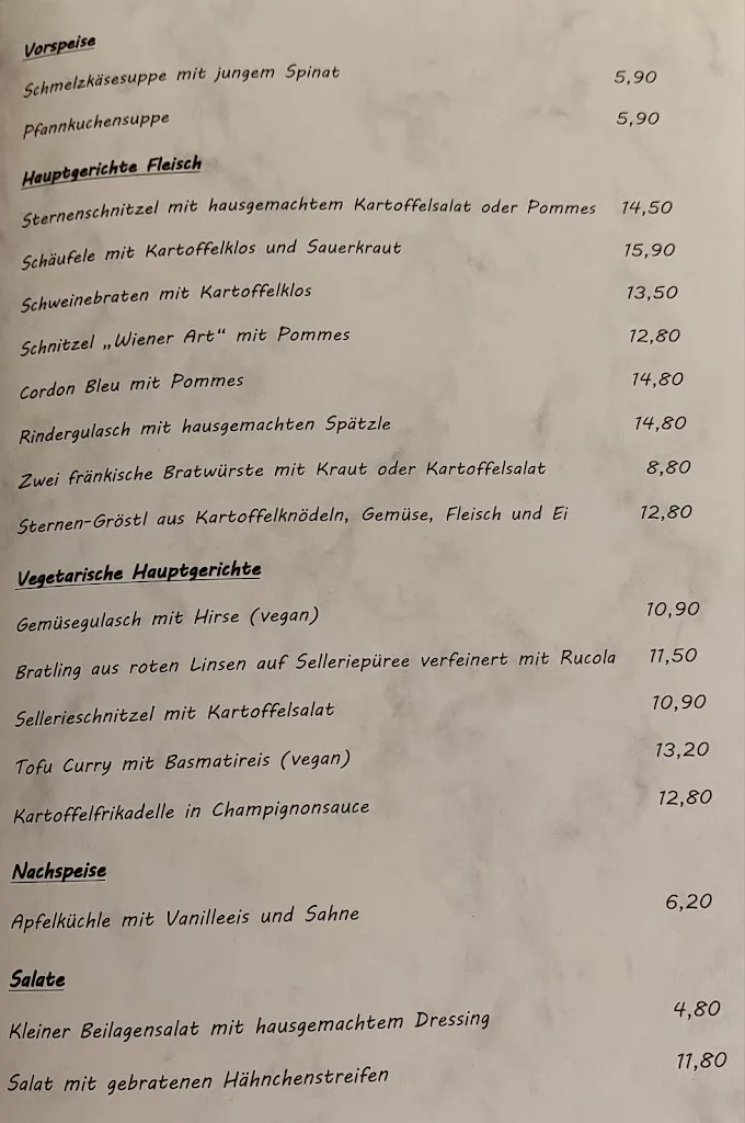 Menu_Gasthaus Goldener Stern_Bayern_image_1