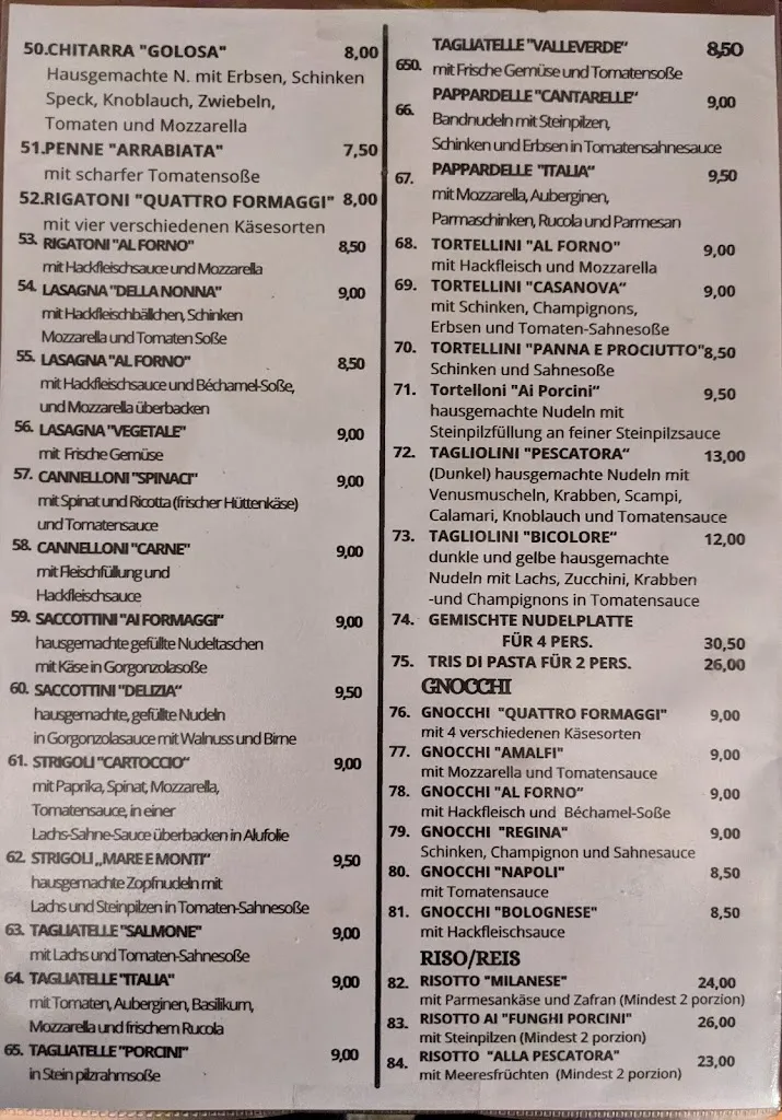 Menu_Restaurant La Fattoria_Bayern_image_1