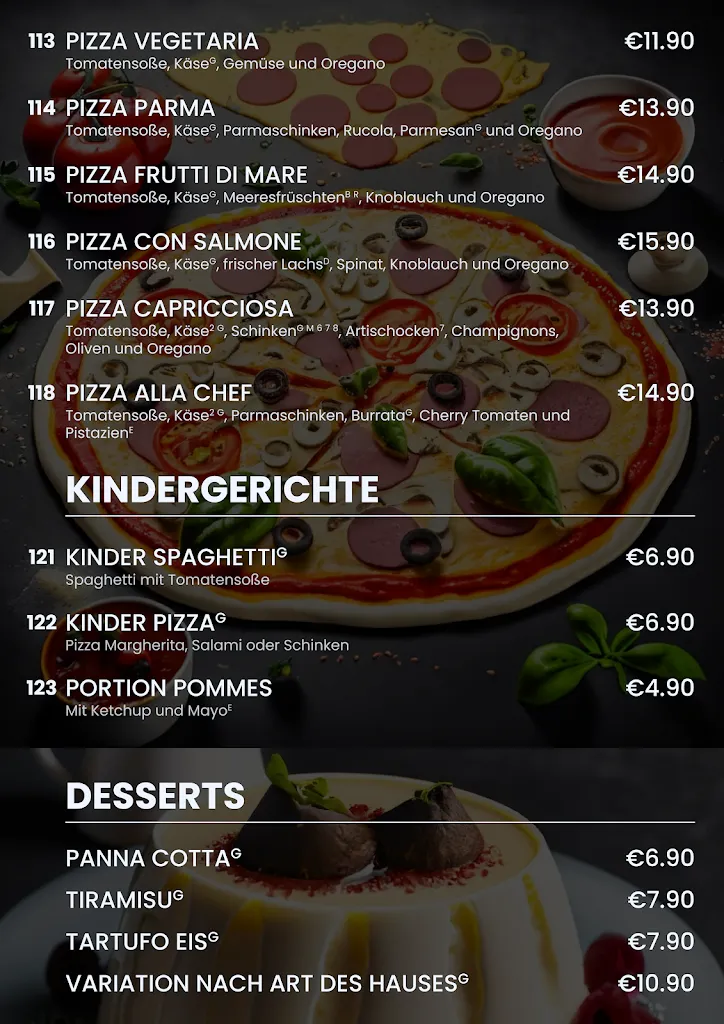 Menu_Restaurant La Piazza_Wurzen_image_1