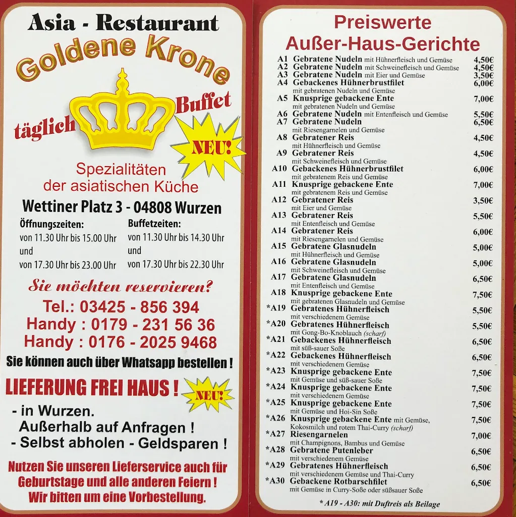 Menu_Goldene Krone Wurzen_Wurzen_immagine_1