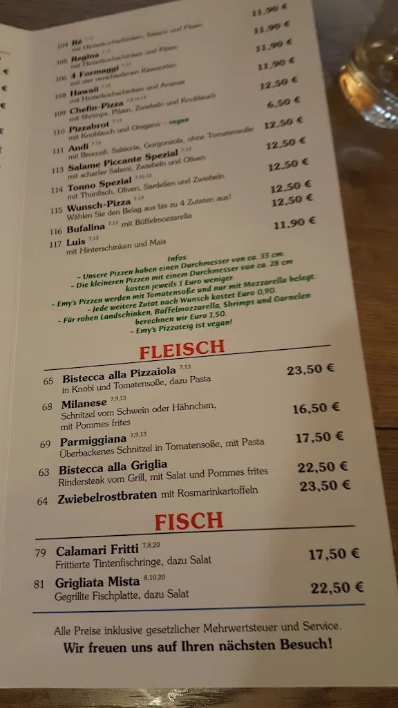 Menu_Emy's Restaurant Pizzeria Trattoria - Ludwigsburg Asperg Stuttgart Restaurant_Asperg_image_3
