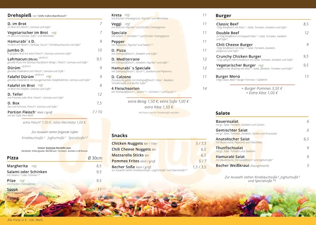 Menu_Hamurabi - Döner | Pizza | Burger_Großwallstadt_immagine_2