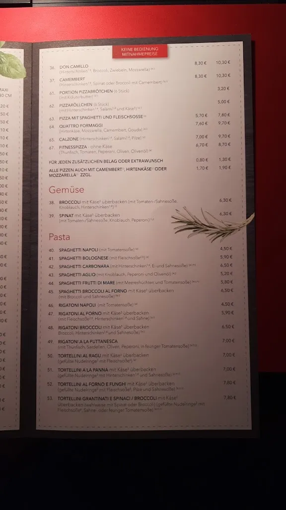 Menu_Pizzeria Napoli Zschopau_Zschopau_image_2