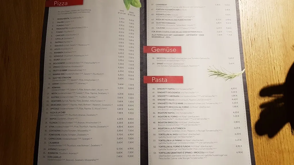Menu_Pizzeria Napoli Zschopau_Zschopau_image_4
