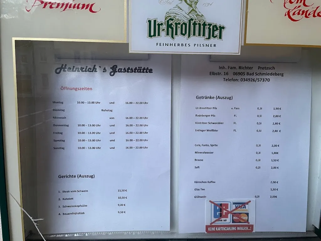 Menu_Heinrich's Gaststätte_Schmiedeberg_image_3