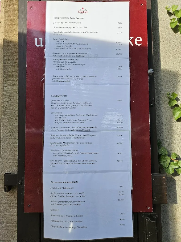 Menu_Schubart Stube Asperg_Asperg_image_1