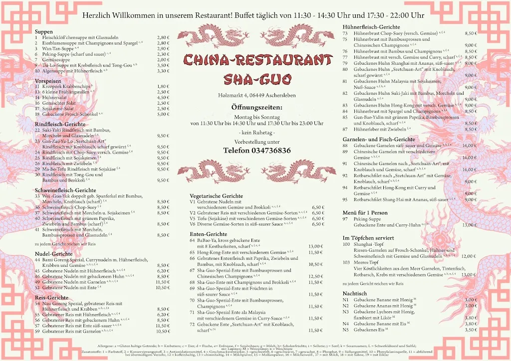 Menu_China Restaurant Sha Guo_Aschersleben_immagine_1