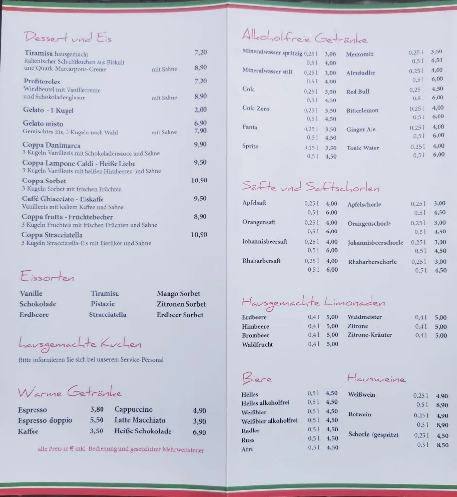 Menu_Pizzeria Da Franco Trattoria_Grainau_image_1