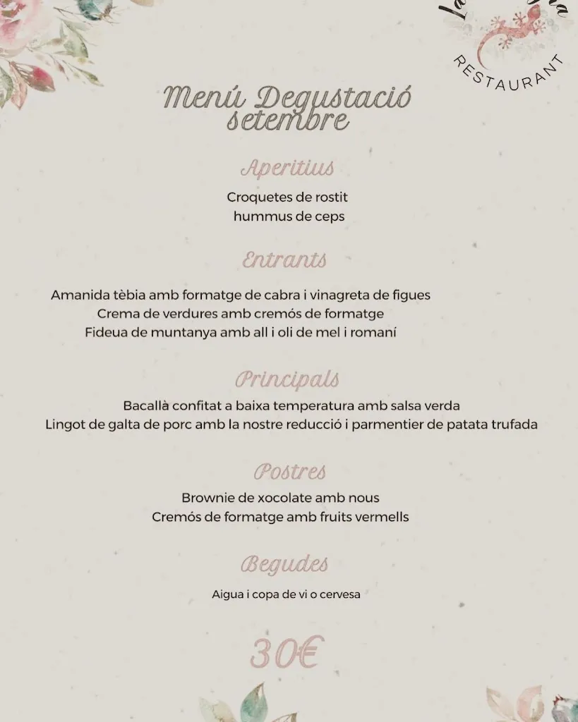 Menu_Restaurant La Font Negra_Spain_image_3